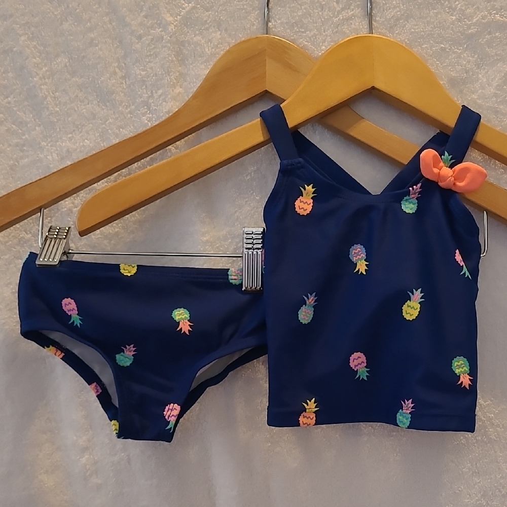 Oshkosh Kids Swimwear Set - Navy with Pineapple Print